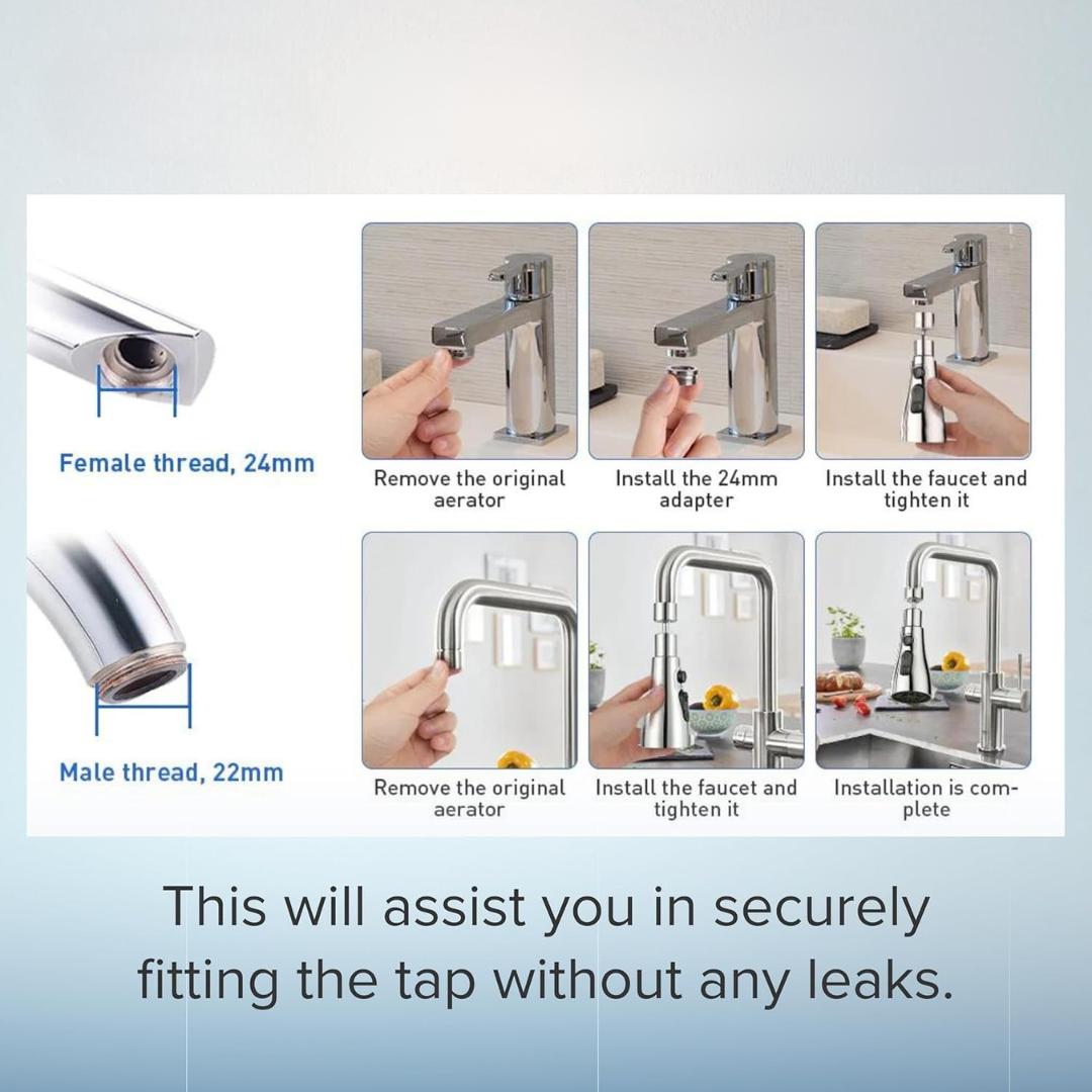 Flexi Kitchen Tap Extender