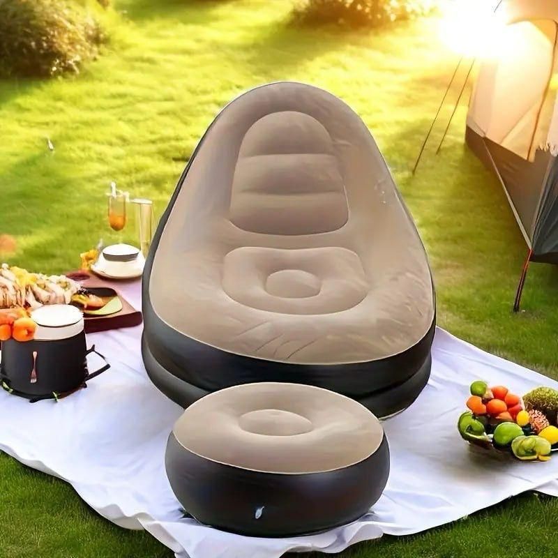 Inflatable Lounge Sofa with Ottoman