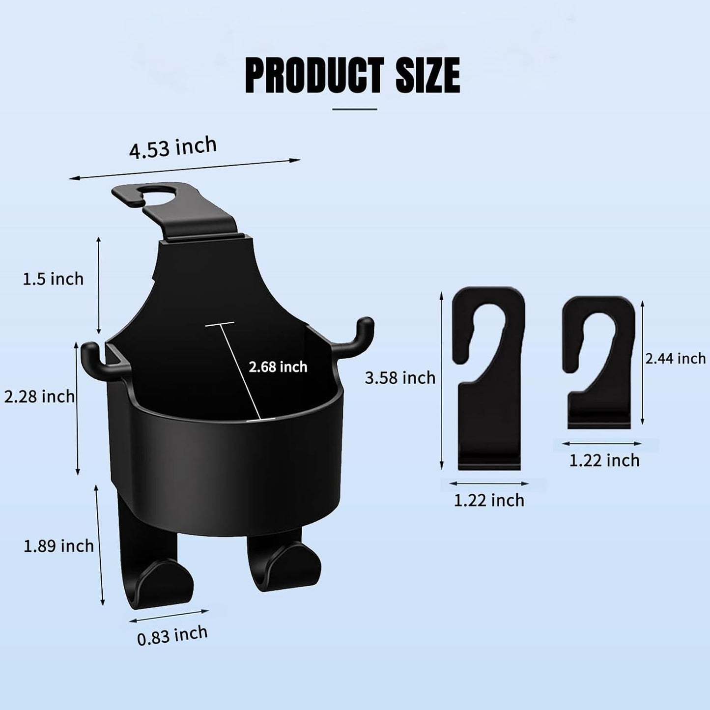 Car Seat Storage Cup & Mobile Holder (Set of 2)