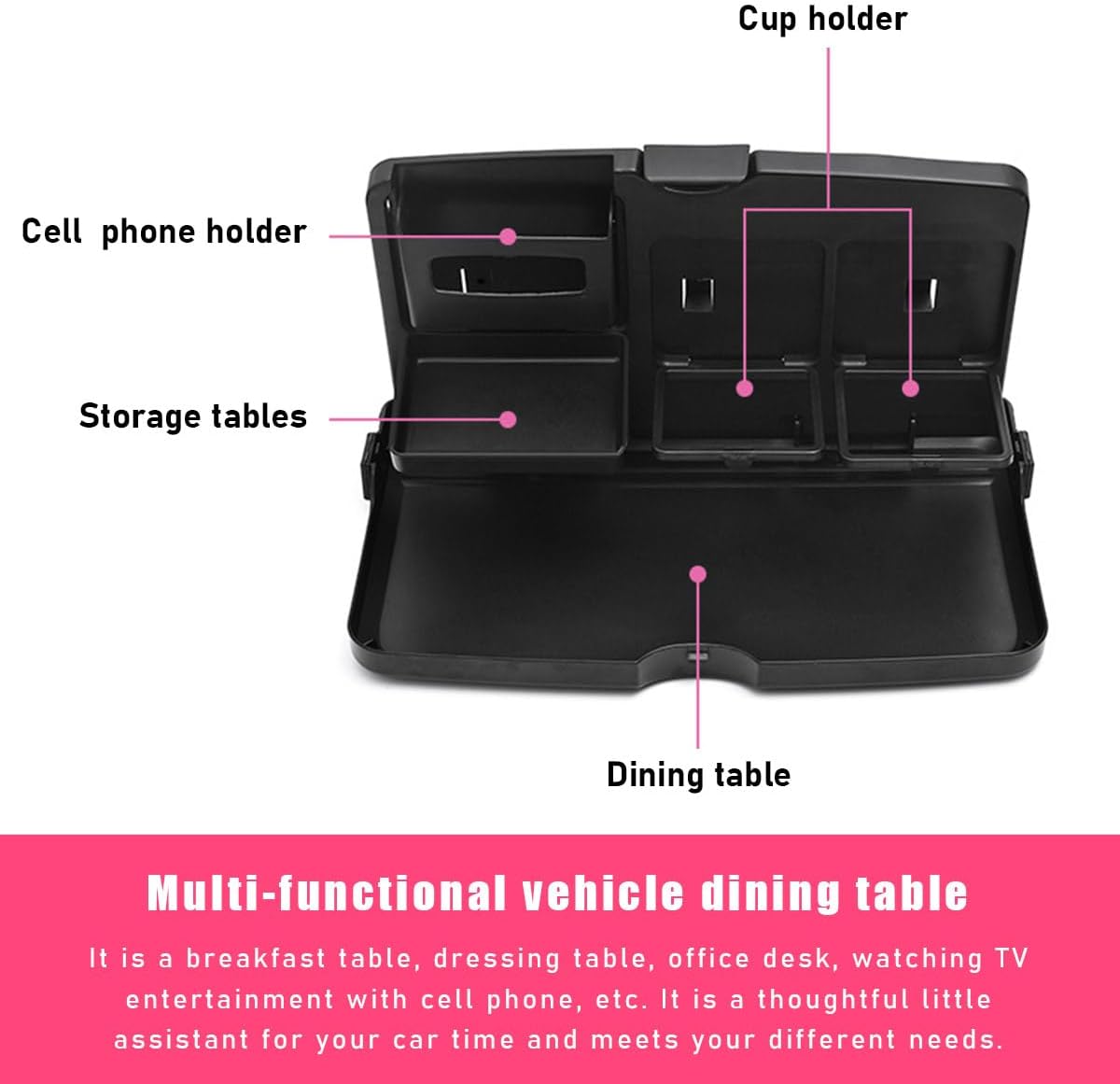 Multipurpose Car Back Seat Tray