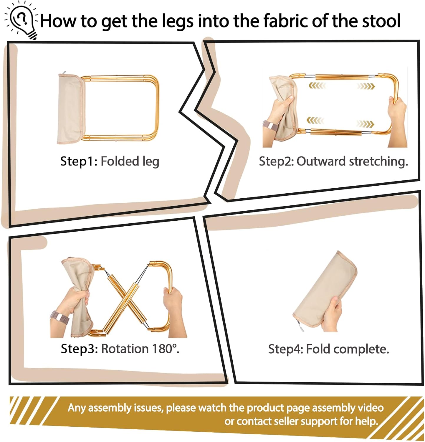 Heavy-Duty Foldable Stool