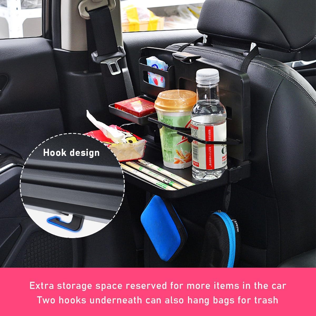 Multipurpose Car Back Seat Tray
