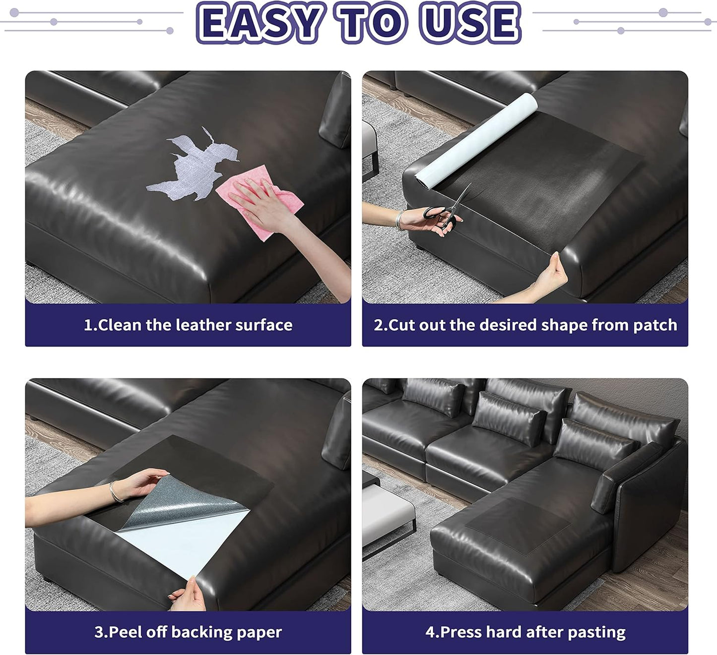 Multipurpose Self-Adhesive Leather Sheet Roll