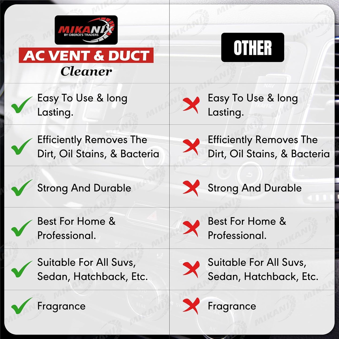 Car AC Vent & Duct Cleaner
