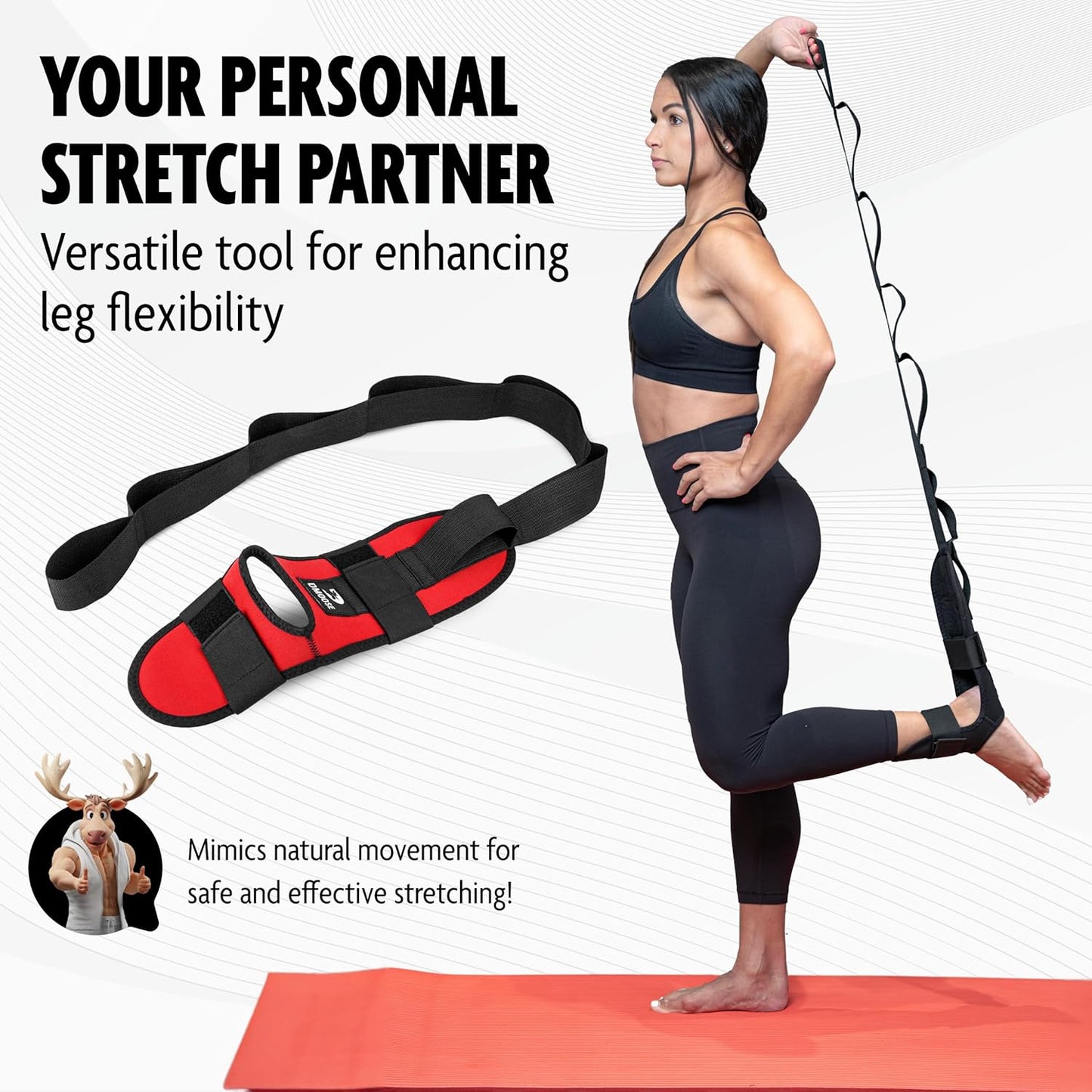 Ortho Stretching Strap | Stretcher Belt for Heel, Knee & Leg Pain