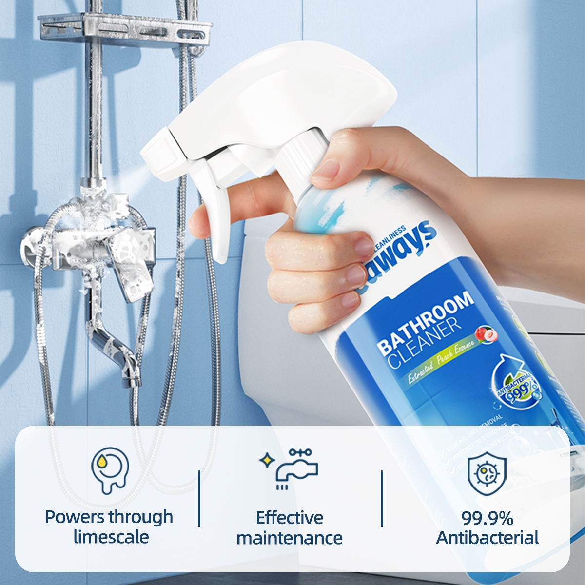 Multipurpose Bathroom Stain Cleaner - Pack of 3