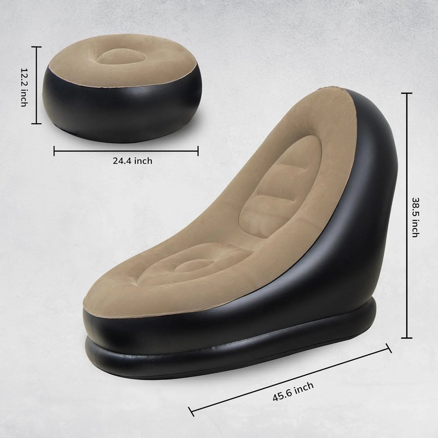 Inflatable Lounge Sofa with Ottoman