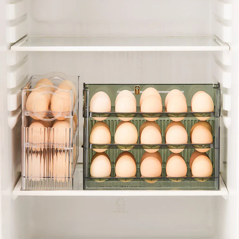 Flippable Egg Rack | Smart, Space-Saving Storage