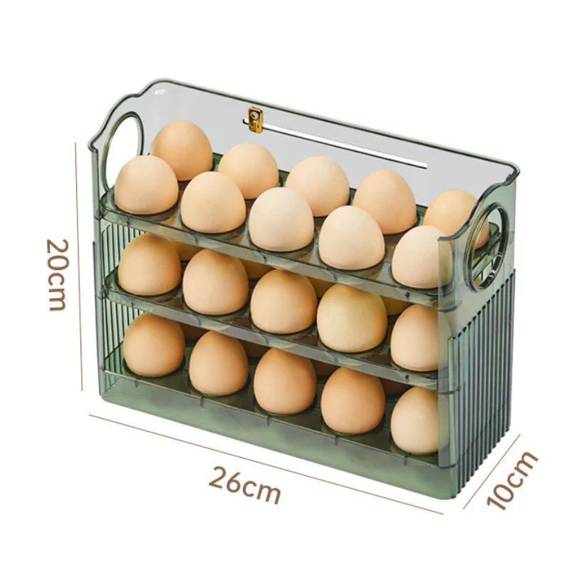 Flippable Egg Rack | Smart, Space-Saving Storage