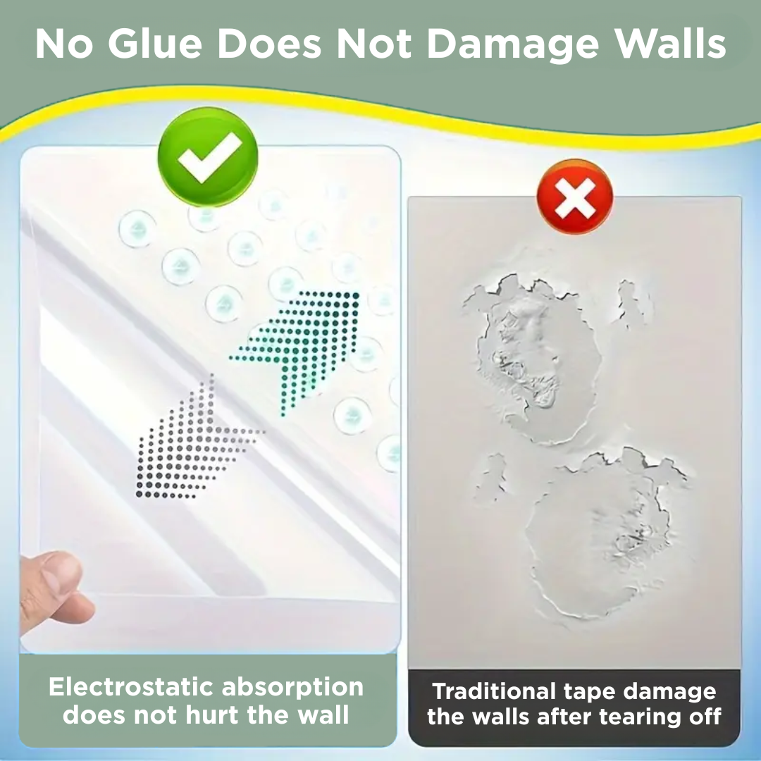 Self-Adhesive Transparent Wall Protection Film (Pack of 2 Rolls)