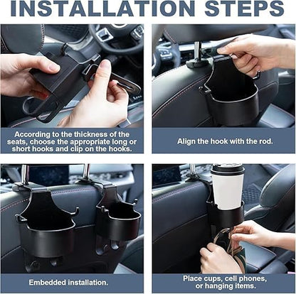 Car Seat Storage Cup & Mobile Holder (Set of 2)