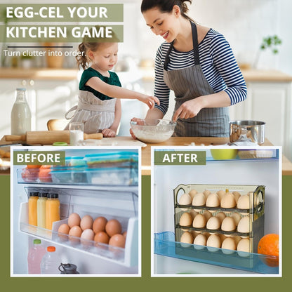 Flippable Egg Rack | Smart, Space-Saving Storage