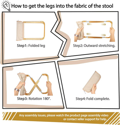 Heavy-Duty Foldable Stool