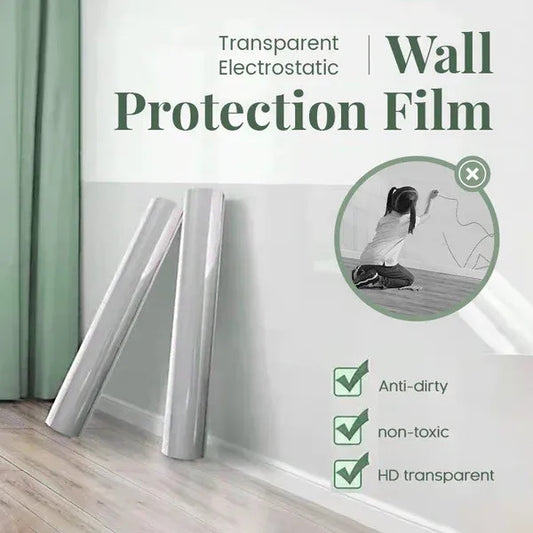 Self-Adhesive Transparent Wall Protection Film (Pack of 2 Rolls)